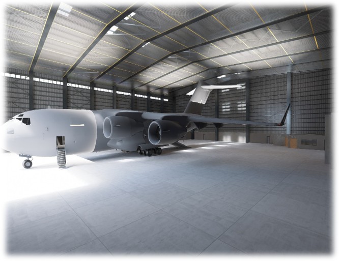 Nato Askeri Üssü Uçak Bakım Hangarı